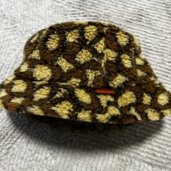 Coach Signature Monogram Bucket Hat - Tan & Brown - Picture 4 of 7